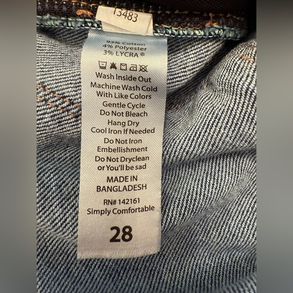 LuLaRoe Denim Jeans Size 28 - Picture 4 of 10